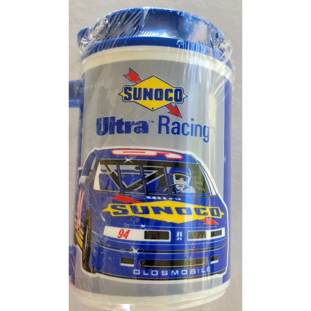 Vintage Thermo NASCAR Terry LaBonte Sunoco Ultra #94 Oldsmobile Racing Mug Cup